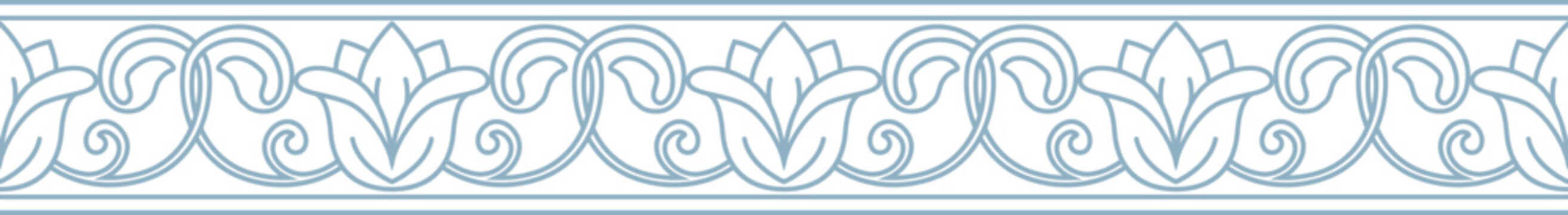 Art Nouveau Vintage Border with Ornamental Corners