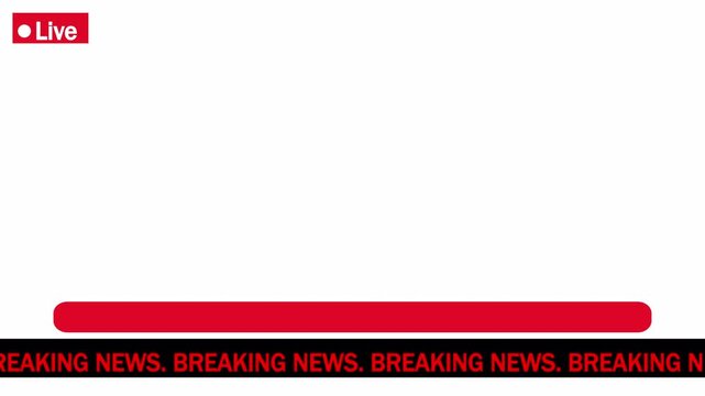 Modern News Lower Third Overlay &ndash; Broadcast Style Title Template