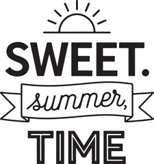 Sweet summer time sunshine vector design
