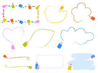 えんぴつのフレームセット