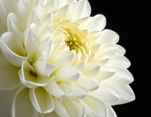 Obraz premium White chrysanthemum flower with details