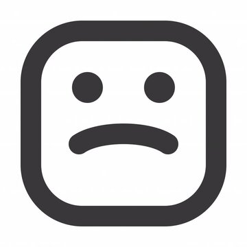 Pouting animation icon for social media, presentations, videos, websites, Alpha channel.