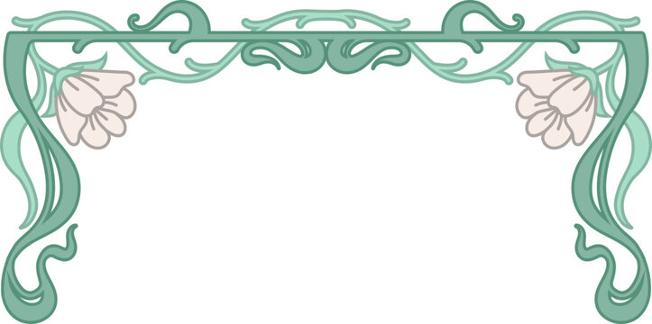 Vintage Art Nouveau Border Frame Ornament