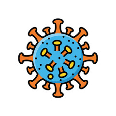 Obraz premium Virus Icon Illustration