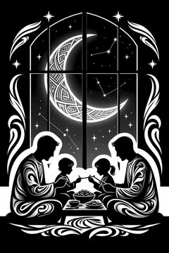 Family Sheri under tah moon 