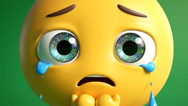 Crying Emoji Face with Sad Expression.