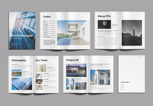Architecture Portfolio Template Design