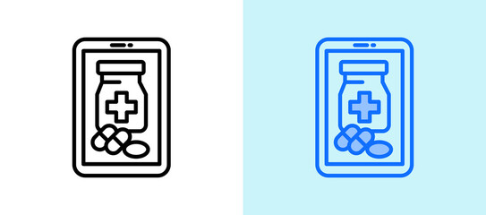 Mobile Pharmacy whitegreen icon