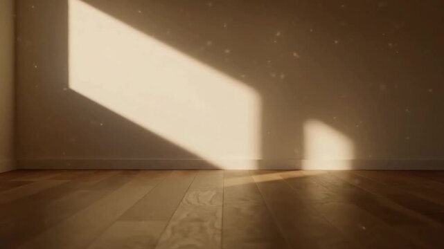 Minimalist Interior Aesthetic Emphasize the clean lines and uncluttered nature of the sunlit space.
