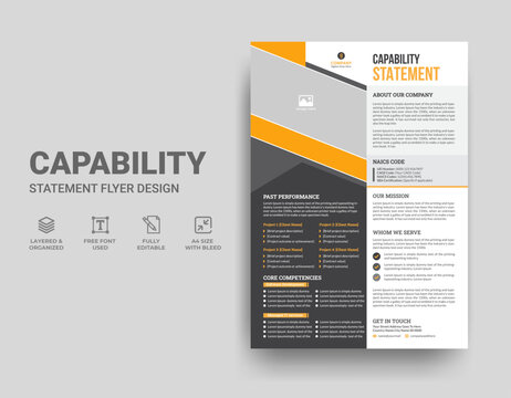 Capability Statement Template Design