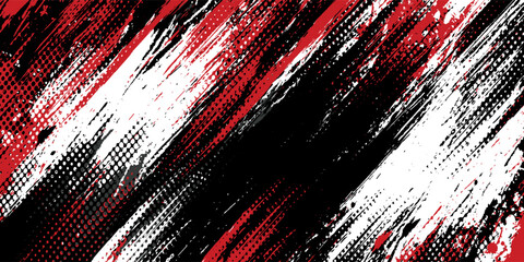 Gaming esport background striking stripes electric banner vector illustration design red black grunge brush wing comic pattern modern abstract concept livery stripes decal paint splash splatter.eps 10 © Samsul