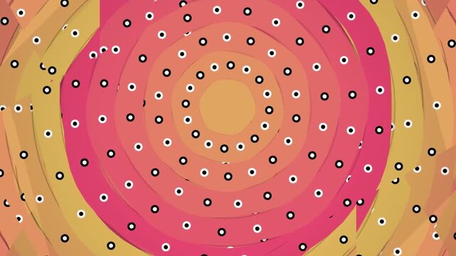 Vibrant Aboriginal Artwork with Concentric Circles.