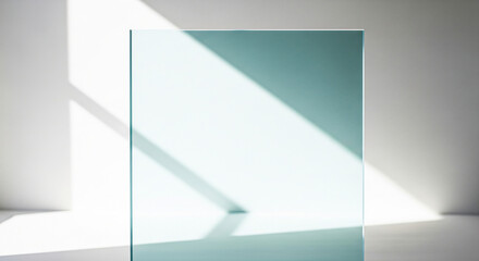 Minimalist clean surface with soft light and shadow