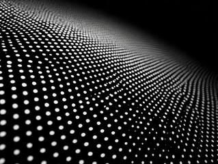 halftone dots overlay isolated on a black background