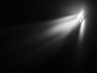 soft shadow overlay isolated on a black background