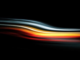 motion blur streak isolated on a black background