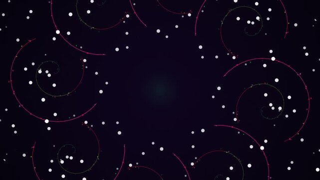 Starry Night Sky with Constellations and Stars.