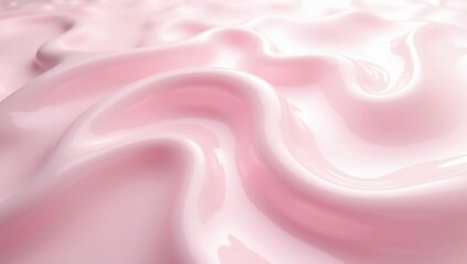 Obraz premium Elegant Pink Silk Fabric: Soft Waves and Luxurious Texture.