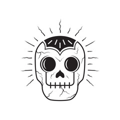 Obraz premium mexican skull icon