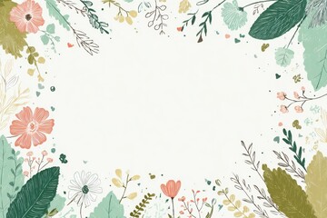 A beautiful floral wreath with a variety of colorful flowers and leaves