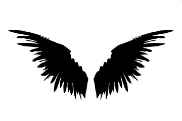 Fototapeta premium Majestic eagle line drawing, spread wings, extended claws, simple monochrome vector