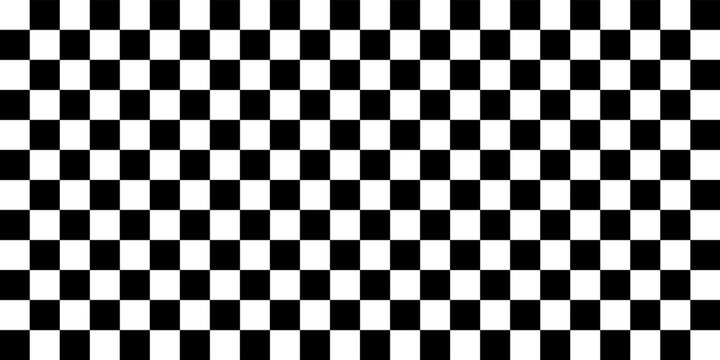 Chess perspective floor background. Black and white chess board perspective floor texture. Chess board pattern surface. Fading and disappearing chess board background. vektor