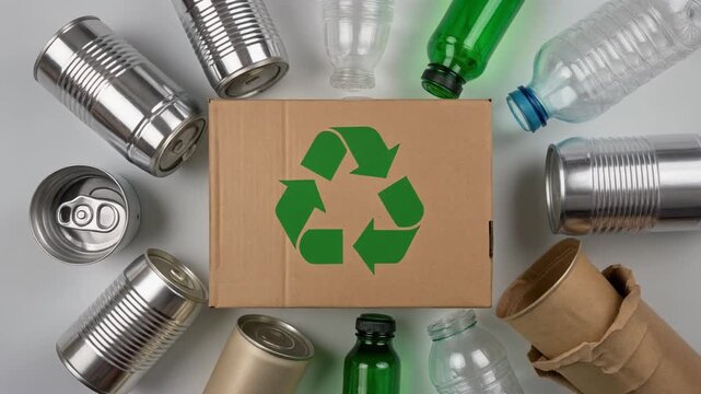 recycle bin with recycle symbol