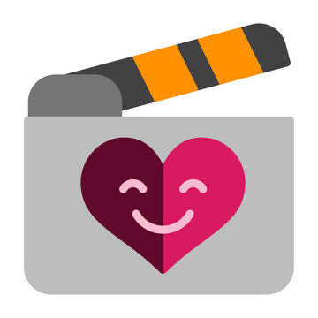 Romantic comedy movie Vector Icon