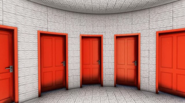 Trapped in Infinite Doors Liminal Space