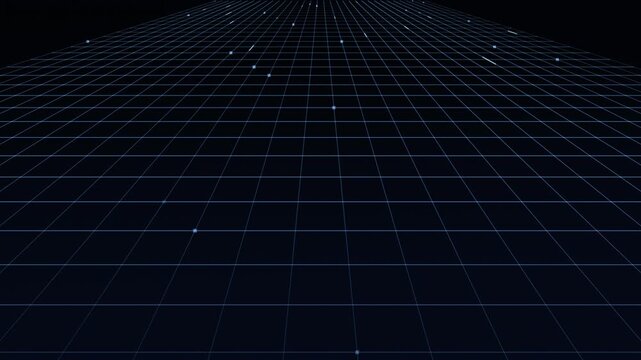 Grid lines extend beyond intersections across a black field