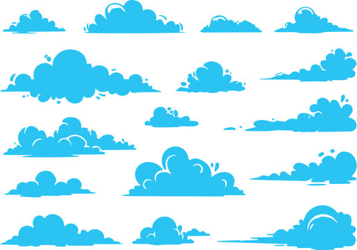 Web Cloud contours for animation effects