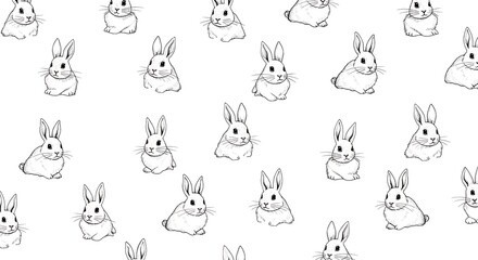 Fototapeta premium Bunny pattern