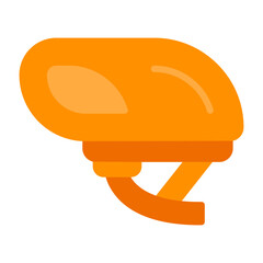 Smart Bike Helmet Vector Icon
