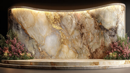 Marble Curved Backdrop