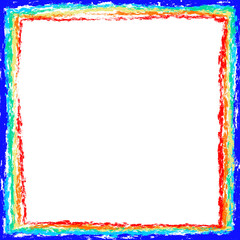 Rainbow painting frame