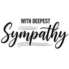 Sympathy expression in elegant typography