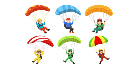 Person Paragliding Illustration © Leonardo