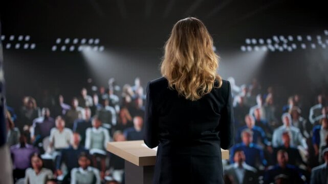 Government Official Woman Speaking