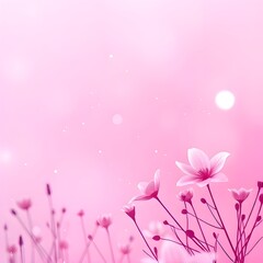 Dreamy Purple Floral Background with Soft Pink Flowers and Glowing Bokeh Particles for Magical and Romantic Design

환상적이고 낭만적인 디자인을 위한 부드러운 분홍 꽃과 빛나는 보케 입자가 어우러진 몽환적인 보라색 플로럴 배경