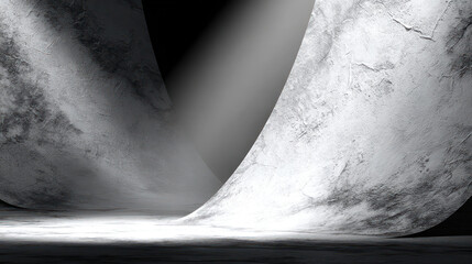 Abstract Wave of Light and Snow