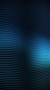 Wavy blue lines flow across a gradient background