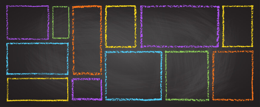 Colorful kindergarten frame with playful crayon borders and hand-drawn doodle set. Perfect template for children s art projects, school posters, and cute educational designs.