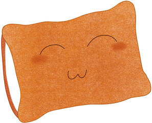 orange soft pillow