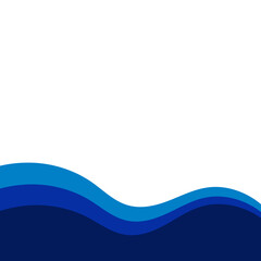 Naklejka premium Wave Footer Shape
