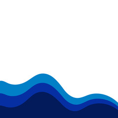 Obraz premium Wave Footer Shape