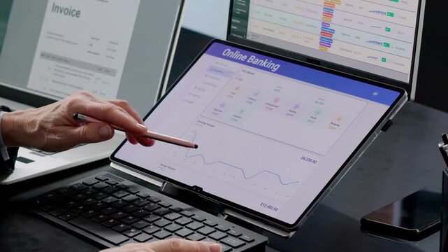 Using Online Bank App