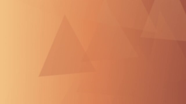 Gradient shifts from light orange to dark brown with overlapping orange triangles