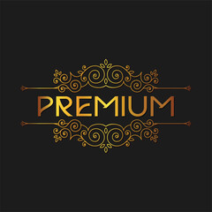 gold premium luxury ornament 