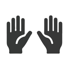 Obraz premium Two Open Hands Icon