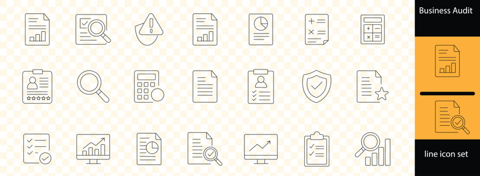 Professional property management line icon set for real estate services residential maintenance and home leasing.